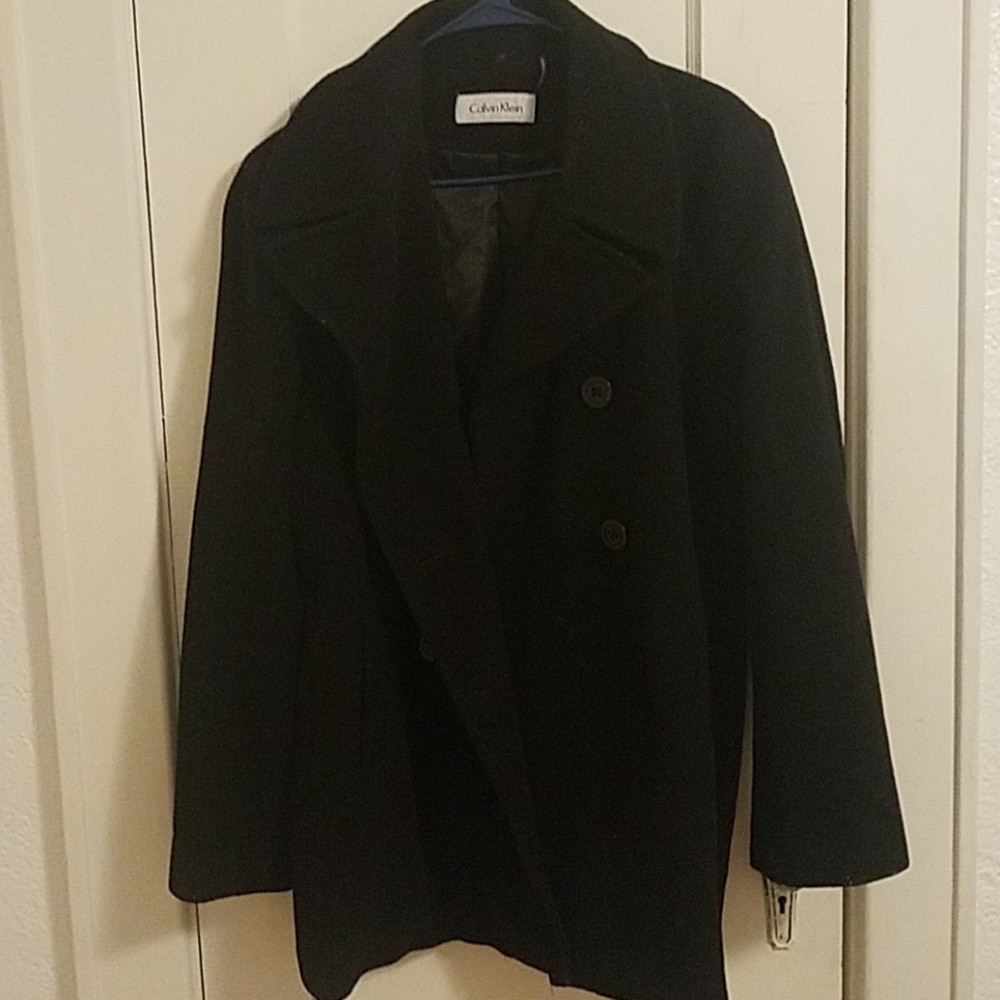 Calvin Klein double breasted pea coat